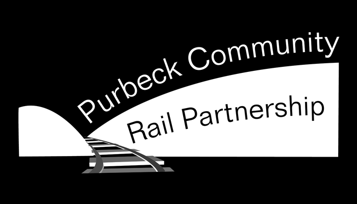 Purbeck Community Rail Partnership Footer Logo B&w