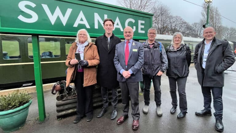 visit to wareham station and the swanage railway by swr and pcrp